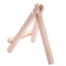 24 Pack 5 Inch Mini Wood Display Easel Natural Wooden Tripod Holder Stand For Displaying Small Canvases And Photos - A - View 10