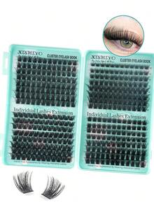 384pcs Single Eyelash, DIY Eyelash Extension, Lightweight Soft Cluster False Eyelashes (Suitable For Daily Wear), Natural Looking Slim False Eyelashes - View 3