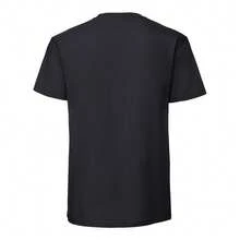Fruit Of The Loom Mens Iconic Premium Ringspun Cotton T-Shirt - Black - View 2