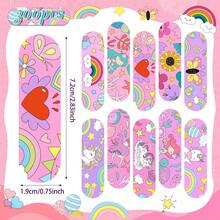 1 Caja-10/40/60 Piezas Parches de Sirena Unicornio Arcoíris de Dibujos Animados, Elásticos Autoadhesivos, Impermeables & Ultra-Transpirables, Colores Mixtos Enviados, Portátiles para la Vida Diaria, Deportes, Camping, Senderismo & Viajes, Almacenables en Botiquines de Primeros Auxilios del Hogar y de Viaje - LUNARÓN - Ver 6