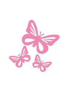 3pcs/Set Butterfly Car Stickers, Suitable For Fuel Tank Cap, Car Window, Bumper Decoration - A - View 10