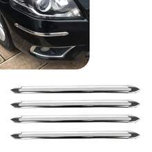 4pcs Car Front And Rear Bumper Protectors, Self-Adhesive Corner Protection Stickers, Car Bumper Anti-Scratch Strips, Front And Rear Anti-Collision Anti-Scratch Strips, Suitable For Most Car Models - A - View 1