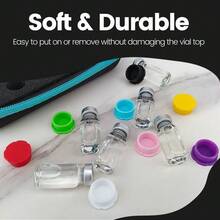 Reusable 3ml Glass Vial Protective Vial Caps, Leak-Proof And Dust-Proof Caps, Suitable For 3ml Vial Storage Boxe - Multicolor - View 8
