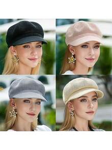 1pc Breathable Beret - Lightweight Cotton UV Protection Sun Hat - Adjustable Inner Band, Washable And Durable - Parisian French Artist Style Women's Beret - Summer Music Festival, Bohemian Travel, Beach Vacation Fashion Canvas Sun Hat - Black - View 8