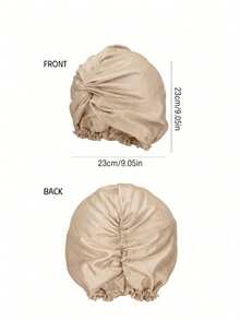 Kids Milk Silk Turban Knot Bonnet, Double Layer Head Wrap For Curly Hair, Stretchy No Slip Sleep Cap For Daily Wear Hair Care And Gift Gift Idea - 1PC - View 10
