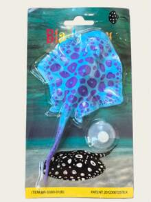1個多色矽膠逼真魟魚模型，常用於水族箱或魚缸裝飾，魚類用品 - 歡樂水族 - 查看 8