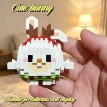 Cute Mini Animal Building Block Series, Awesome Adorable Items! Creative Educational Children Building Blocks Toy Set, Made Of ABS Material, Soft And Stress-Relieving, Recommended As Gift For Girls, Gift For Kids, Develop Fine Motor Skills And Hand-Eye Coordination, DIY Car Decor, Healing Desktop Decor, Ideal Graduation, Back To School, Friend Gifts - Multicolor - View 3