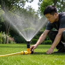 Universal 360° Garden Sprinkler And Adjustable Spray Irrigation System - Full Circle Lawn Watering, Flow Rate 60-550 L/H, 3-20m Coverage, External Thread Connection, Plastic And Mesh Structure, Efficient Watering For Garden, Lawn, Plants And Outdoor Irrigation, Splash-Proof And Easy To Install, Perfect For Home, Backyard And Professional Landscaping Applications - A - View 1