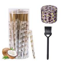 Pre Roll Paper Tool Set: 48 Pieces Of Fruit Flavored,Flavored Cones,Patterned Grinder, Filler, And Small Brush, Evenly Burned, Household Tool, Easy To Use, Gift For Smoking Enthusiasts, Father's Day Gift. - Multicolor - View 16