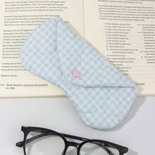 1pc Heart-Shaped Quilted Fashion Glasses Case, Bow Pattern Fashion Glasses Pouch, Women's Glasses Bag, Fashion Glasses Pouch, Glasses Case, Glasses Frame, Girls Glasses Storage Box, Summer Travel Fashion Glasses Pouch, Suitable For Travel, Vacation And School, Fashion Glasses Pouch, Multifunctional Storage Bag - Multicolor - View 14
