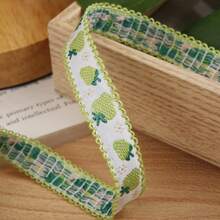 刺繡針織緞帶 DIY 蝴蝶結髮夾配件,適用於衣物、鞋子、帽子、禮物盒裝飾緞帶 - 多色 - 查看 17