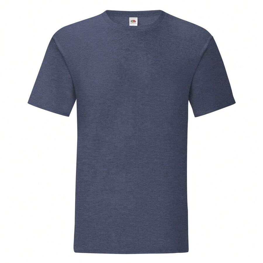 Fruit Of The Loom Mens Iconic T-Shirt - Heather Navy - View 1