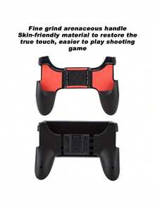 Foldable Mobile Game Grip Holder, Ergonomic Anti‑Slip Phone Game Controller With Built‑In Viewing Stand, Spring‑Stretch Adjustable Clamp, Portable Fold‑To‑Store Gaming Accessory, Lightweight Plastic Holder For Touchscreen Smartphones - Red - View 12