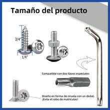 Anti Theft License Plate Screw Kit Stainless Steel Rust Proof Fasteners With Screwdriver And Mounting Hardware Universal Fit For All Vehicles Black - Payment - View 4