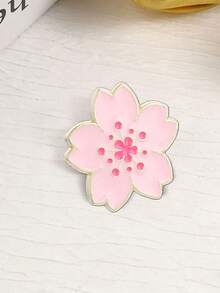 1pc Pink Petal Brooch, Clothing Accessory, Bag Pin, Suitable For Daily And Festival Wear, Perfect Gift For Friends. - Multicolor - View 3