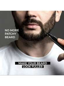 Beard Pencil Filler Kit - Waterproof, Long-Lasting, Natural Makeup Beard Pen With 4-Tip Design, Beard Brush, And Alcohol-Free Formula - Perfect Fathers Day Gift For Men - Multicolor - View 5