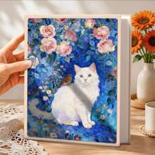 6 Inch Photo Album With 200 Pockets - Perfect For Family Photos, Pictures And Ticket Storage - Durable Rectangular - Perfect Valentine's Day And New Year Gift, Gift|Cat Pattern Design|Elegant Design, Cat Decoration - 1PC - View 8