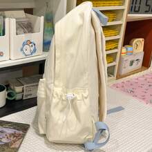 Cute Puppy Embroidery Backpack, Girly Star Student School Bag, Lightweight Japanese Style Commuter Backpack - Multicolor - View 8