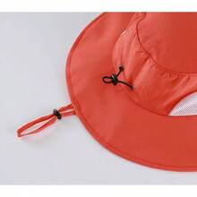 Sombrero de pesca de ala ancha UPF50+ para hombre al aire ltima intervensin con solapa para el cuello, Rojo -, Large - X - Large - inicial - Ver 9
