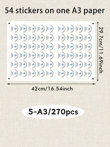 54/108/540pcs Autocollants de ballons d'anniversaire personnalisés, étiquettes personnalisées - Autocollants pouvant être personnalisés avec n'importe quel design, image, logo ou texte. Autocollants imperméables, étiquettes de remerciement personnalisées, autocollants de logo d'entreprise. - multicolore - Voir 36