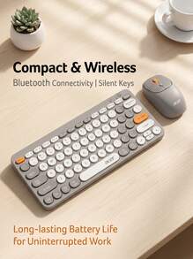 Acer Wireless Bluetooth Dual-Mode Keyboard And Mouse Combo | Quiet And Rechargeable For Office Use | Portable And Slim | Compatible With Computers/Laptops/Tablets/Mobile Phones - View 13