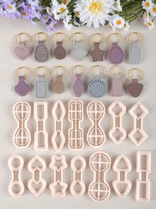 Minimalist Key Fob Clay Cutting Molds, Multipurpose DIY Craft Supplies For Handmade Key Fob Pendants, Earring Accessories Polymer Clay Ornament Tool - Keychain - View 7