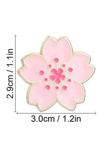 1pc Pink Petal Brooch, Clothing Accessory, Bag Pin, Suitable For Daily And Festival Wear, Perfect Gift For Friends. - Multicolor - View 8