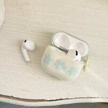 Funda de auriculares de moda creativa con flor de niebla de leche de sal marina y anillo colgante compatible con 4ª generación, funda de auriculares linda para Apple 2ª generación 3ª generación, nueva funda protectora colgante Airpodspro 3, funda de auriculares estilo coreano Pro 2 para niñas, funda protectora de auriculares, funda de auriculares primavera verano, regalo de cumpleaños, regalo de vacaciones - blanquecino - Ver 2