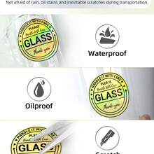 50*50mm 140Pcs/Roll Self-Adhesive Thermal Stickers Suitable For Phomemo M220/M110/M108, Square And Round Colored Holographic Laser Thermal Label Paper - View 12