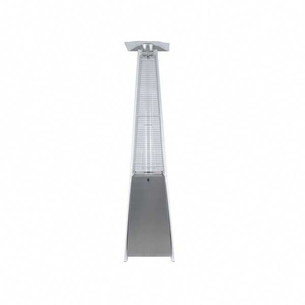 Pyramid Gas Patio Heater 360° Real Flame Display Adjustable Heat Safety Features Included Outdoors Garden
