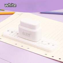 1pc 3-Hole Punch, Loose Leaf Binder Punch, Manual Punching Tool For A4, A5, B5 And Various Paper Sizes. Loose Leaf Notebook, Office And School Supplies, Scrapbooking And Thin Paper Crafting Tool. - 3 Holes - View 15