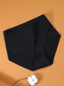 Secret Verse 1 buah Celana Dalam Segitiga Wanita Model Pinggang Sedang, Terbuat dari Katun Murni, Nyaman, Bernapas, dan Warna Polos - Hitam - View 6
