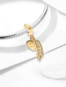 1pc 925 Sterling Silver Crouching Cheetah Charm, Suitable For Women Bracelet/Bangle DIY Jewelry Making, Exquisite Jewelry & Daily Accessory Decoration - Beads - View 6
