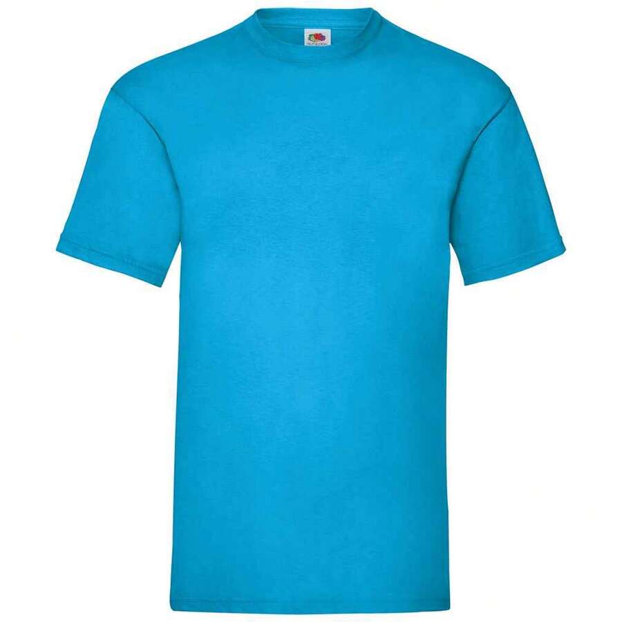 Fruit Of The Loom Mens Valueweight T-Shirt - Azure - 查看 1