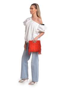 Anna Luchini Women Tote Bags - 紅色 - 查看 6