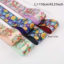 Ruban imprimé DIY nœud accessoires pour cheveux vêtements chaussures chapeaux boîte cadeau décoration florale ruban - multicolore - Voir 5