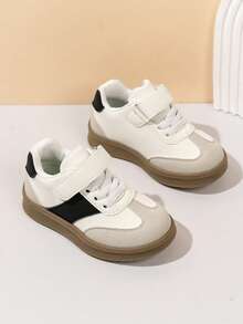 1 Pair Versatile Fashion All-Season Unisex Flat Sneakers, Quality Choice, Accompanying Children's Happy Growth. - White - View 3