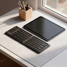 Mini Teclado Bluetooth Portátil y Plegable | Diseño Compacto para Viaje y Oficina. Mini Teclado Portátil Plegable | Diseño Compacto para Trabajo, Estudio y Viajes - Ver 6