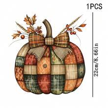 1/2/3PCS Durable Washable Iron-On Transfer, Plaid Patchwork Pumpkin Linen Bow Autumn Leaf Wheat Berry Button Pattern Mixed Color Heat Transfer, Vinyl Print, Heat Transfer Sticker, Iron-On Transfer Sticker Applique - Iron-On Suitable For Pillows, DIY, Backpacks, T-Shirts, Canvas Bags, Sweatshirts, Jeans, T-Shirts, Clothing, Sewing Supplies - Multicolor - View 15