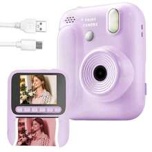 Cámara instantánea con zoom 8x, video 1080P de alta definición, fotografía con múltiples efectos, adecuada como cámara de ocio, 4 efectos de foto incorporados, juegos de entretenimiento mini, regalo ideal para vacaciones, cumpleaños, regalo creativo, batería de 1300mAh - Ver 4
