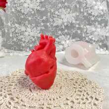 3D Human Heart Mold Silicone Mold - A-White - View 2