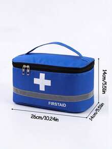 1pc Portable First Aid Kit Travel Emergency Bag Home Outdoor Health Organizer Case Pouch Box Home Storage - Multicolor - View 8
