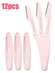 30pcs Eyebrow Razors, Multi-Functional Exfoliating Scraper, Suitable For Facial And Eyebrow Shaping, Unisex, Easy To Use, Makeup, Affordable, Can Be Used For Room Decor, Vanity, Travel, Bedroom And Other Occasions, Ideal Choice For Makeup Accessories. - Multicolor - View 16