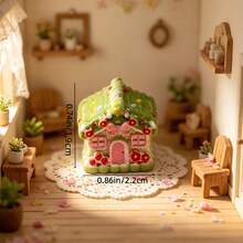 3件/6件/9件/12件/15件迷你溫馨小屋 娃娃屋景觀裝飾擺件 樹脂鑰匙圈吊墜 DIY 配件 逼真模型 - 溫馨小屋 - 查看 8