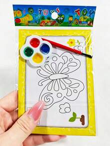 1/5/10/20/30/50 Hojas Libro de Colorear Pintura Acuarela, Manualidad de Pintura Acuarela DIY, Libro de Colorear Garabatos - A - Ver 3