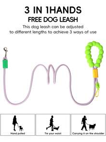 Adjustable Waist Belt Dog Leash, Anti-Explosion Handle Crossbody Rope, Running Training Jogging Outdoor Dog Leash, Multi-Use Leash, Multi-Functional Leash, Soft Handle Dog Leash, Hands-Free Dog Leash - Multicolor - View 12