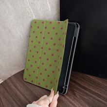 1pc Book-Style Polka Dot Protective Case - Flip Design With Multi-Angle Stand, Minimalist Polka Dot Pattern Protective Case With Pen Slot, Compatible With IPad 10.9/10.2/Air 5th Gen/Pro 11/10th Gen/9.7/Air 2/ (7th Gen)/ (8th Gen)/ Air 4/5/ Pro 11/ 10th Gen 10.9 Inch 2022 Smart Protective Case/ Air 13 (M3 2025) - Multicolor - View 8