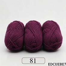 EDCUEBE7 1/3pcs/150g 5股混色米白色壓克力毛線，中粗米白色毛線 - 適合手工編織、手工織布、DIY手工藝、編織和鉤針，柔軟且多功能，適用於DIY鉤針和編織包 - 5股50G毛線 - 查看 142