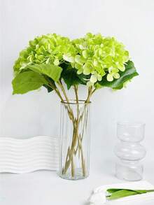 1/2/4 Stück künstliche Hortensienblütenstrauß DIY Geburtstagsfeier Dekoration, Hochzeitskorb, Brautstrauß, Heimdekoration, Restaurant, Schlafzimmer, Fensterbank Dekoration, Vasendekoration, Valentinstag, Neujahrsdekoration, Outdoor Garten Eröffnungssaison, Valentinstagsgeschenk, Abschlussgeschenk - Grün - Übersicht 3