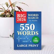 New Adult Word Search Activity Book, Adult Leisure Stress Relief, Brain Exercise, Large Font Printing, Lightweight And Portable, Can Be Used As A Gift (Pen Not Included) - Single Piece - View 8